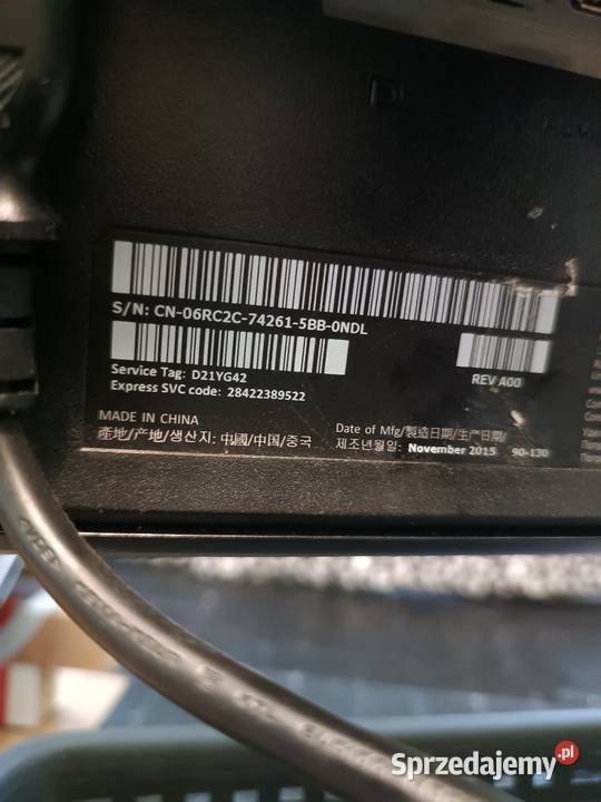 2K Monitor 25601140 24 60 Hz Dell P2416D mazowieckie Warszawa