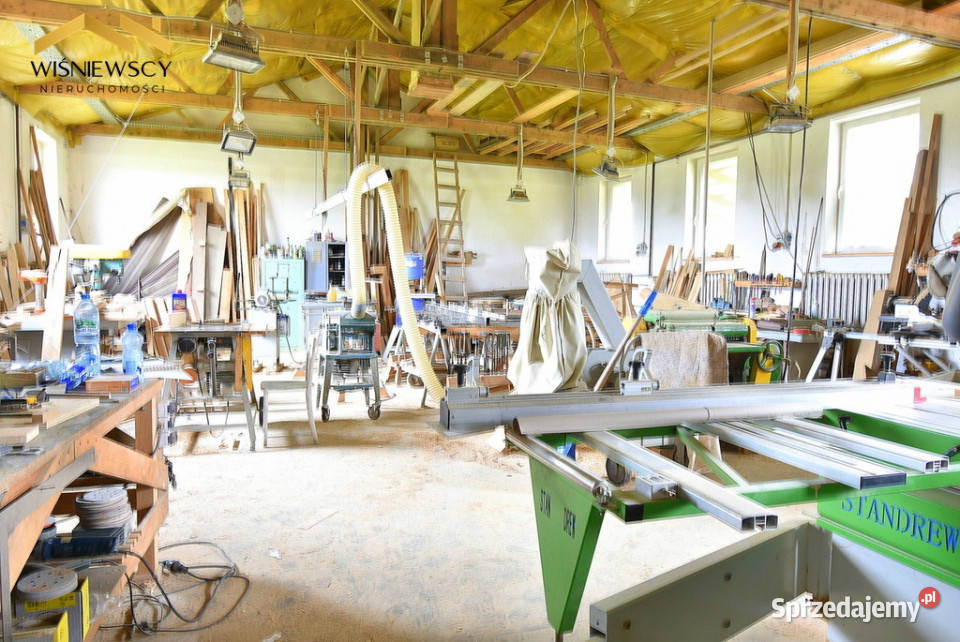 Budynek produkcyjnousługowy 164m2 działka z WZ Maszewy