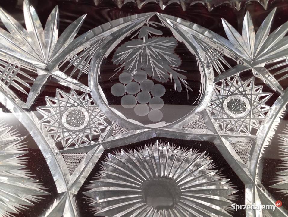 Kryształowa żardiniera ręczny szlif Zielona Góra sprzedam