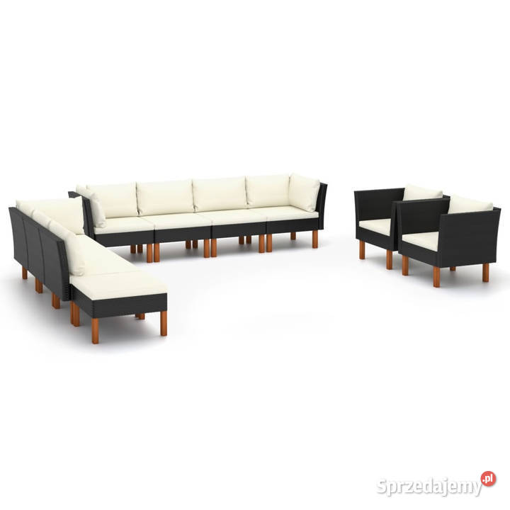 10cz zestaw wypoczynkowy do ogrodu rattan PE i