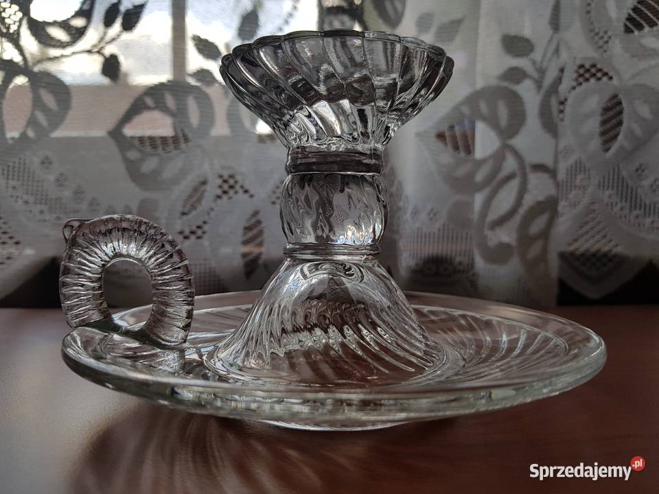 Kaganek Spirelli Ząbkowice szkło PRL Porcelana i szkło śląskie