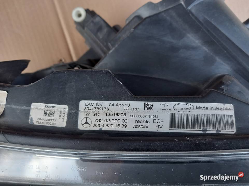 Mercedes GLK X204 LIFT XENONLED Prawa przód osobowe Bukownica