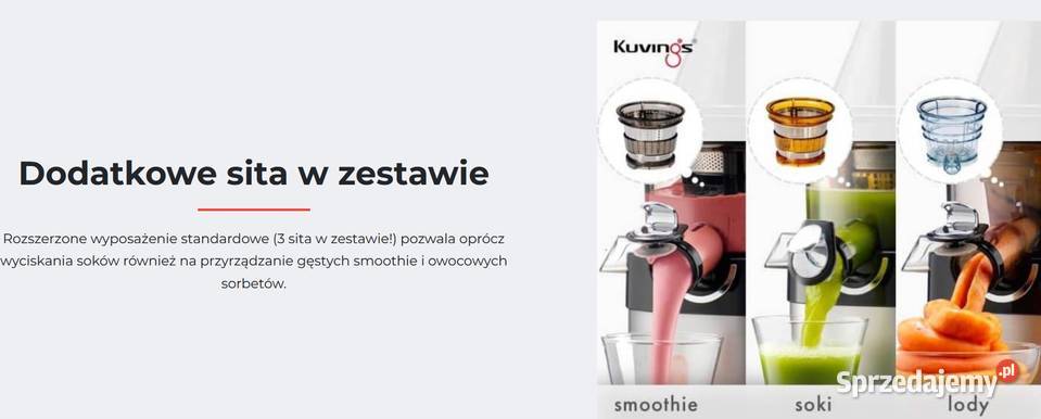 Kuvings Evo820 PLus wyciskarka wolnoobrotowa Wrocław