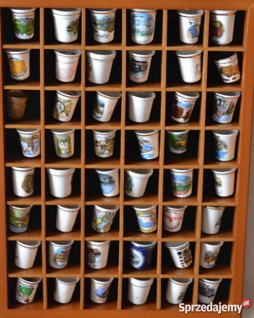 Naparstki porcelanowe 48 sztuk małopolskie Wieliczka