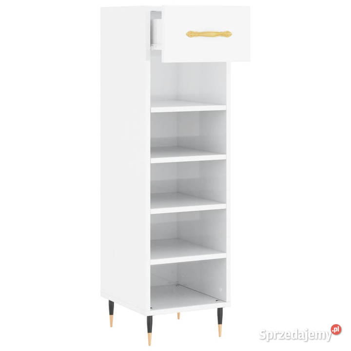 Szafka na buty wysoki połysk biała 30x35x105 Szafki Warszawa