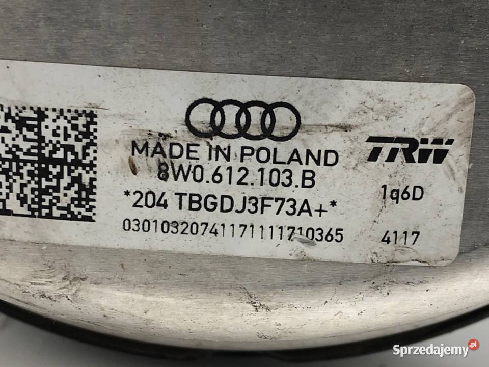SERWO HAMULCOWE AUDI A4 B9 8W0612103B Kombi 20 Wspomaganie hamulca