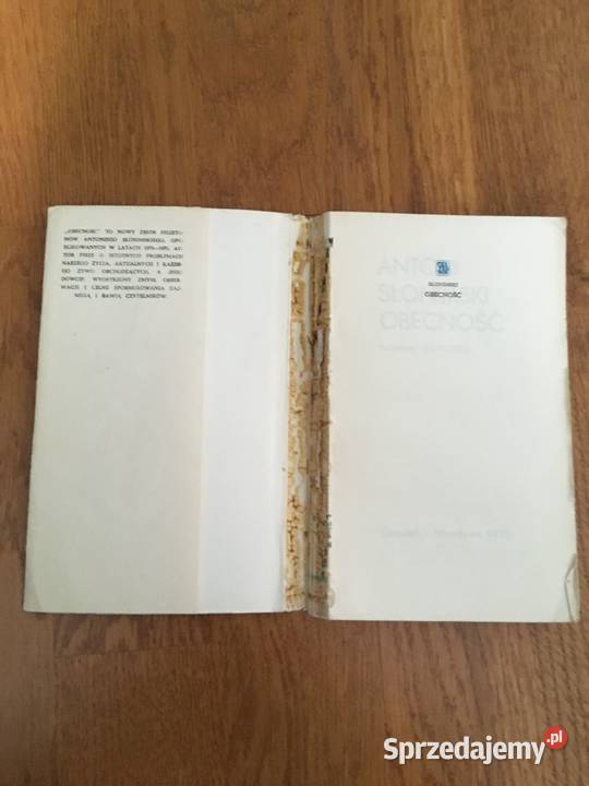 Obecność Felietony 19711972 Antoni Słonimski Warszawa