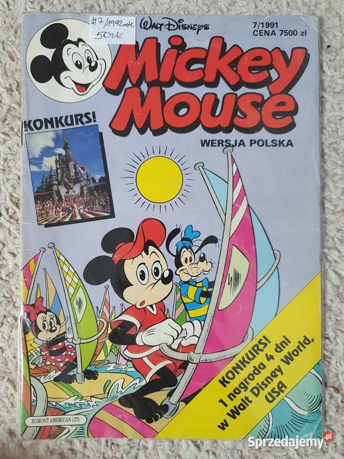Mickey Mouse zestaw 11 komiksów lata 90te dla dzieci Gdynia