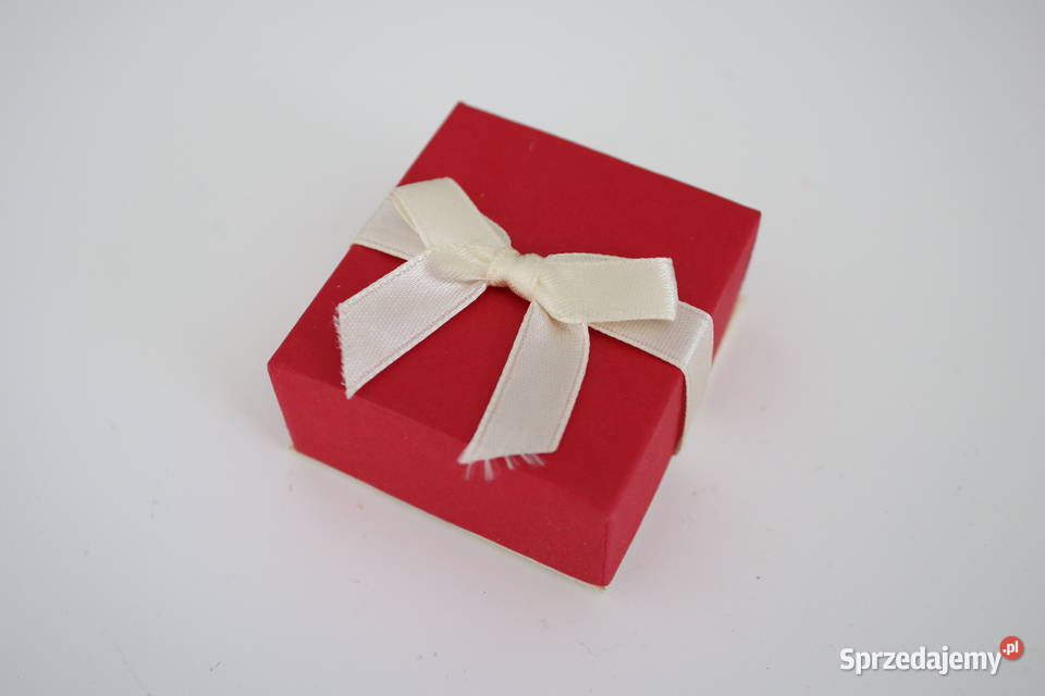 Kartonowe pudełko na biżuterię czerwone Wrocław