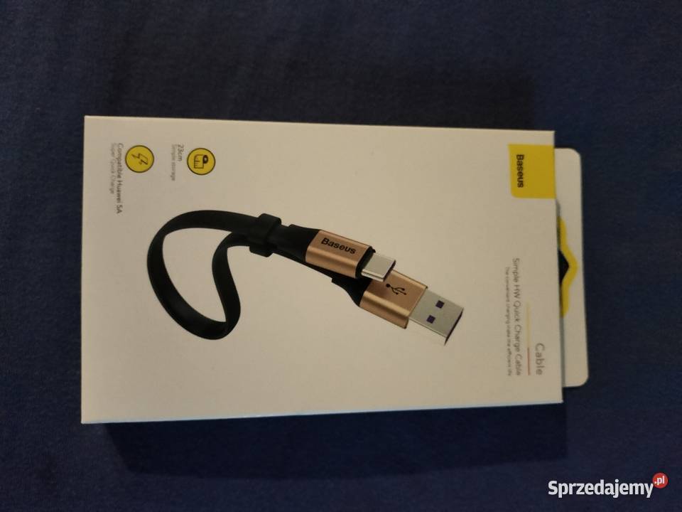 Kabel krótki usbc Baseus 23 quick charge małopolskie Kraków sprzedam