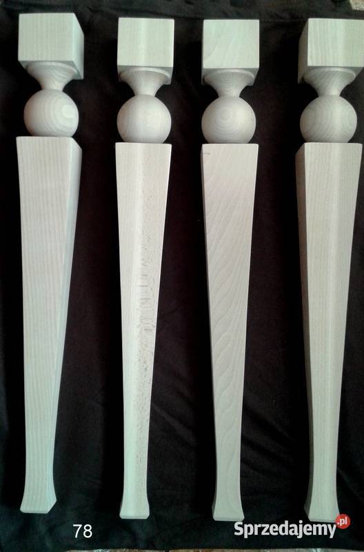 Nogi drewniane do stołu krzeseł