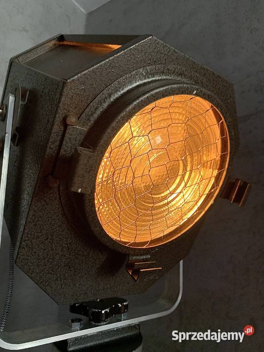 Zabytek teatralny PRL loft Vintage lampa