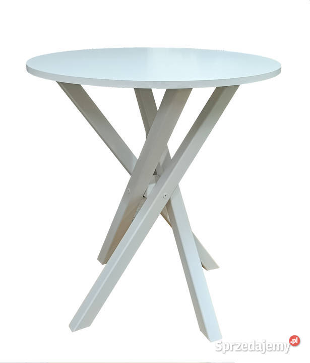 STÓŁ FI 60 OKRĄGŁY BIAŁY STOLIK ŁAWA PODSTAWA 60cm Tołkiny sprzedam