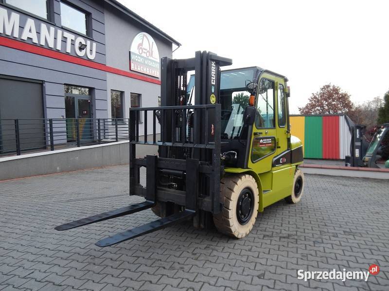 Gazowy wózek widłowy Clark C50SL Triplex 338 mth Mogilany