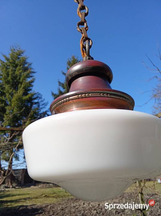 Wisząca lampa Opaline lata40xxwiek Lampy wiszące