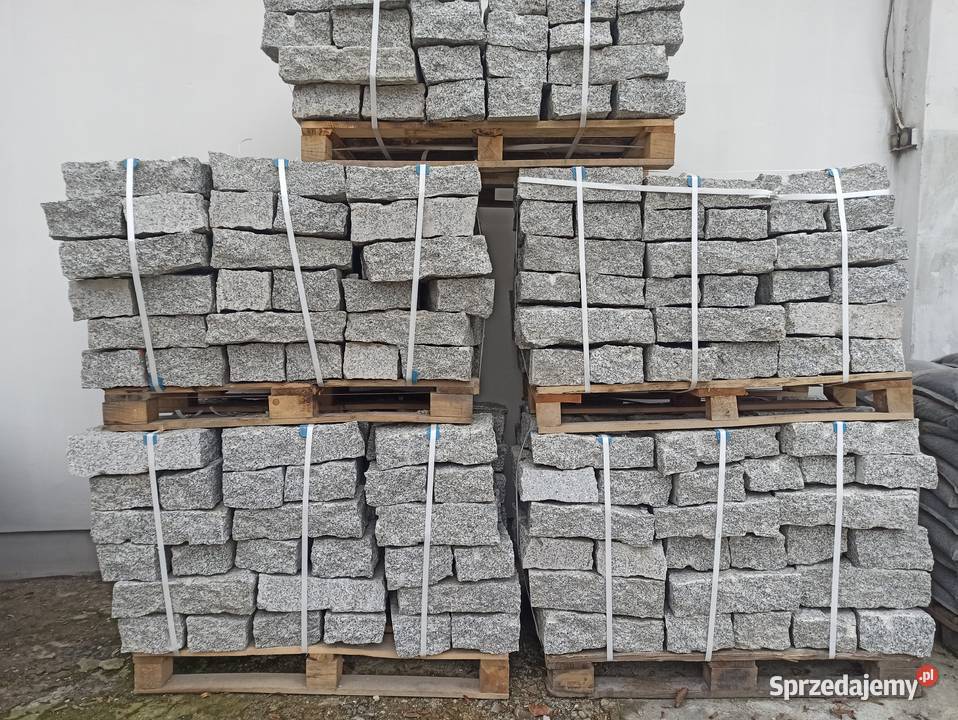 Kamień Murowy Szary 102040 opornik granitowy Oświęcim