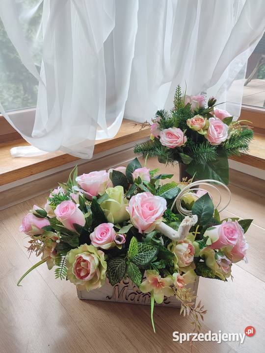 Kochanej Mamie zestaw na grób z dedykacją Sosnowiec