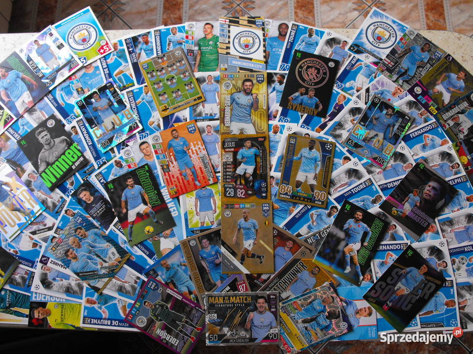 Karty piłkarskie MANCHESTER CITY zestaw 112 kart Pozostałe Mykanów