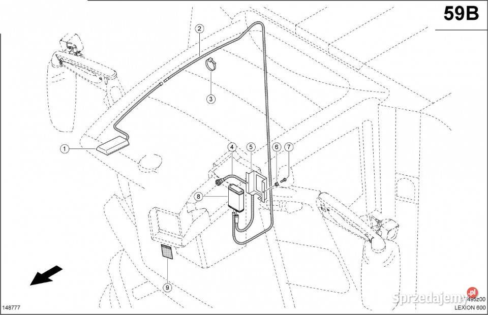 Claas Lexion 600 KABEL ADAPTERA 0000160873