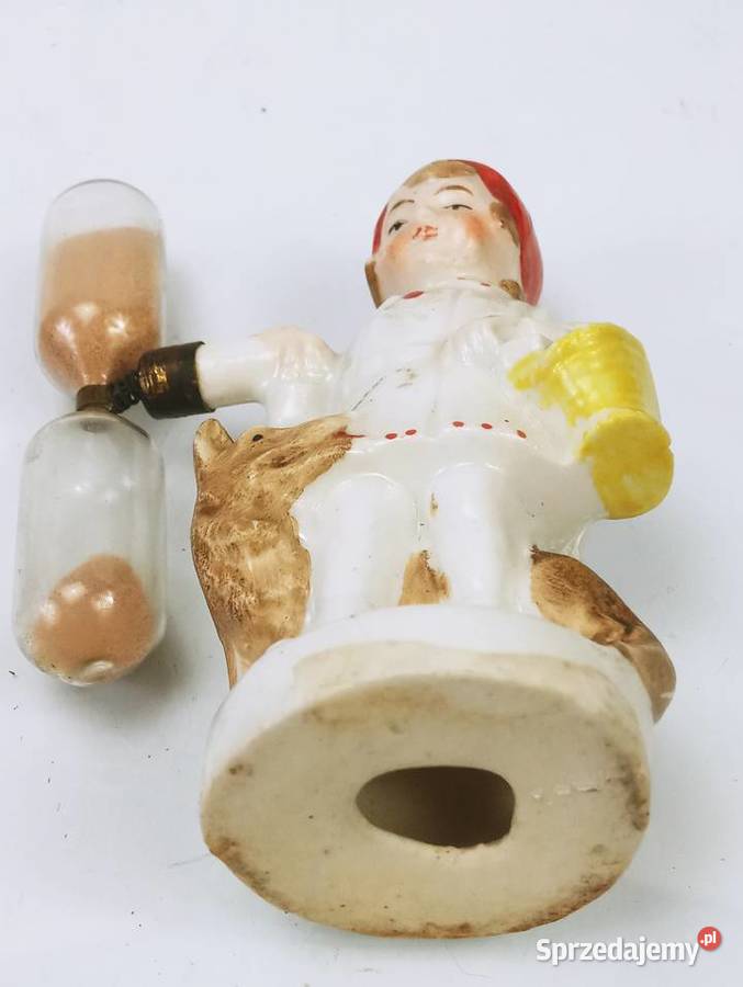 Figurka Czerwony Kapturek Klepsydra Porcelana Nowa Sól sprzedam