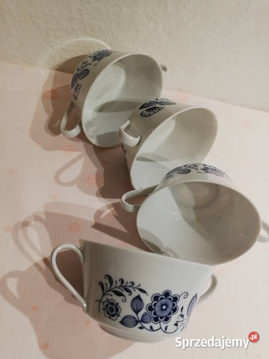 Miseczki flaczarki wzór cebulowy porcelana Gorlice sprzedam