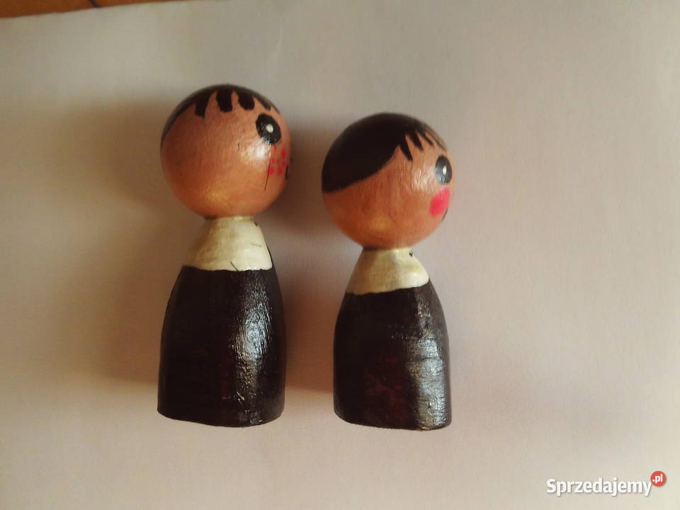 Jacek i Agatka Drewniane figurki Kalisz sprzedam