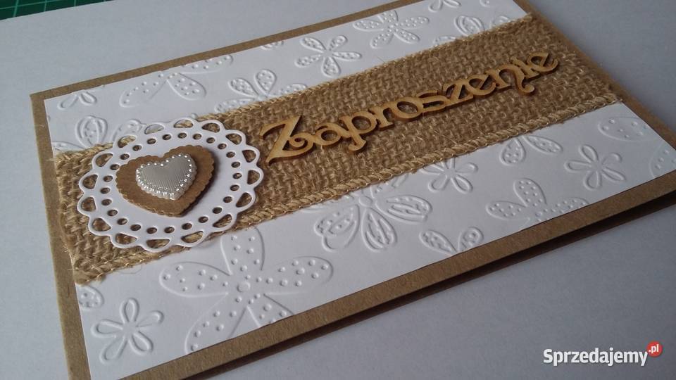 Zaproszenia w stylu eco Zbójno