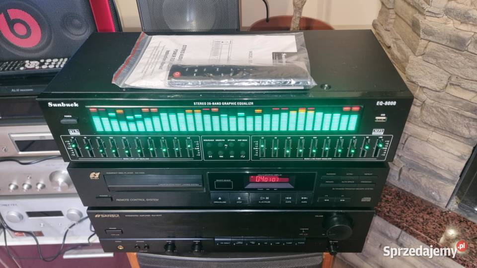 Wzmacniacz SANSUI AUX117 2x40W CD Sansui CDX105 Warta
