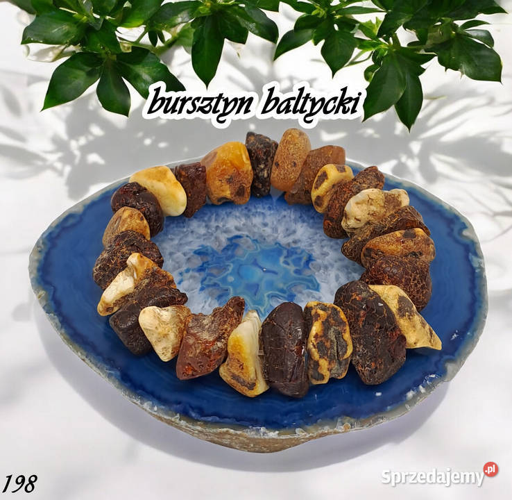 Bransoletka z bursztynu bursztyn bałtycki bryłki