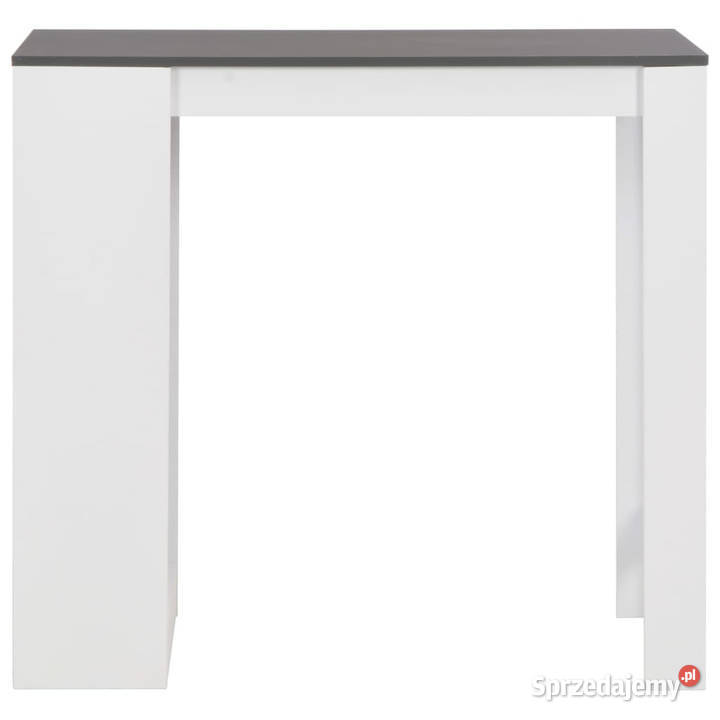 Stolik barowy z półkami biały 110 x 50 x 103 Warszawa