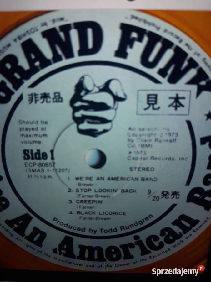 Archiwum hard rocka GRAND FUNK RAILROAD We where Rzeszów