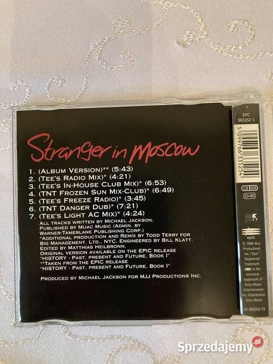Płyta Cd Michael Jackson Stranger The Todd Terry