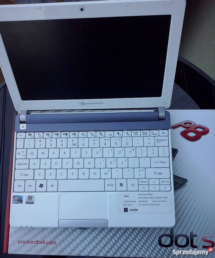 Netbook Packard Bell Dot S gwarancja Dodatkowe wyjście VGA sprzedam