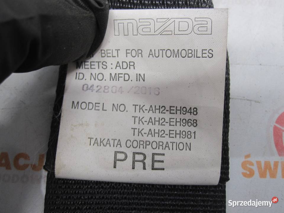 MAZDA 6 III GJ 16r pas bezpieczeństwa lewy świętokrzyskie Kielce