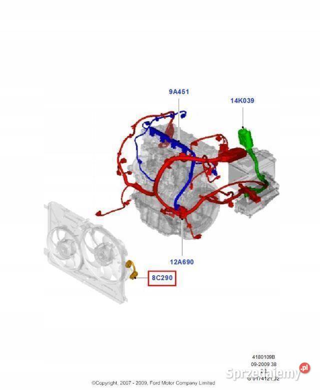 LINKA GAZU FORD C 0710 FOCUS 0811 ORYGINAŁ