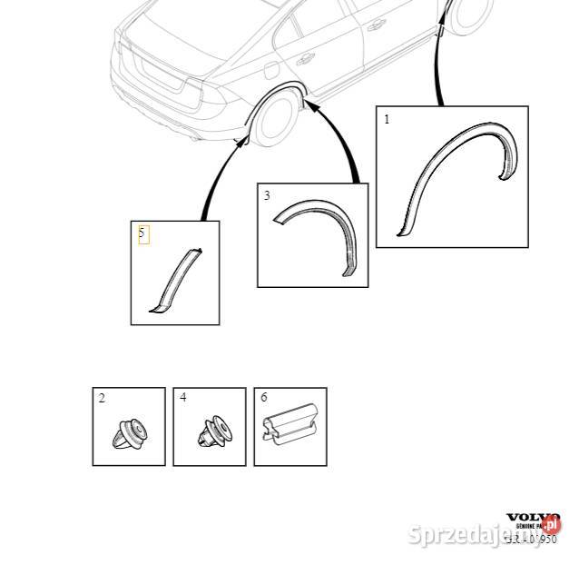 VOLVO S60CC II listwa poszerzenie blotnik Bielany Wrocławskie