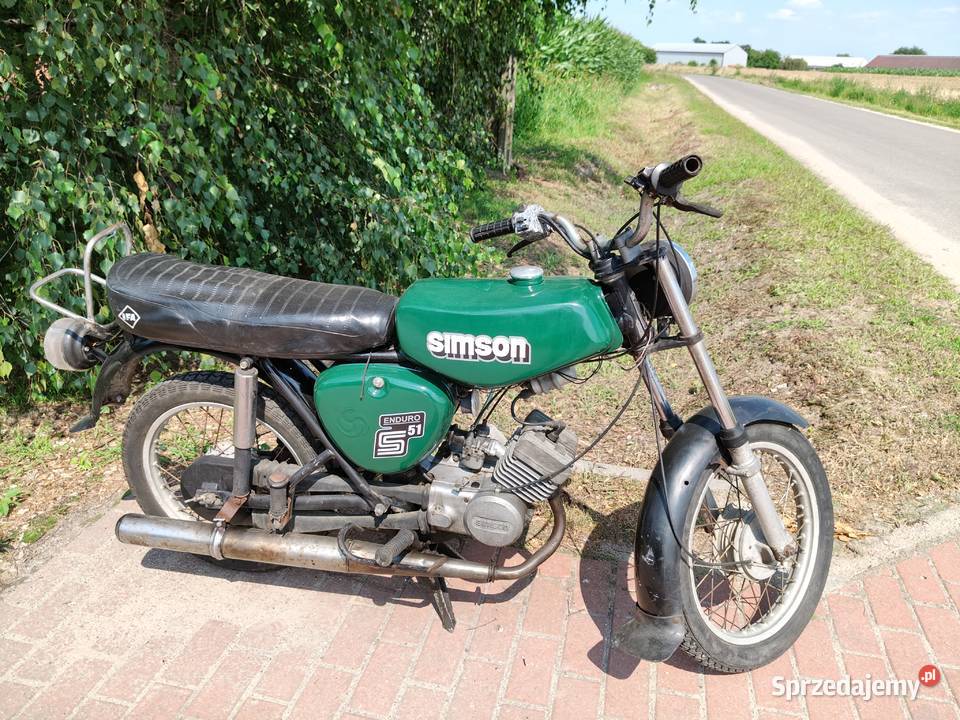 Simson S51 1985 motorower Simson 4 biegowy Pozostałe Kalisz