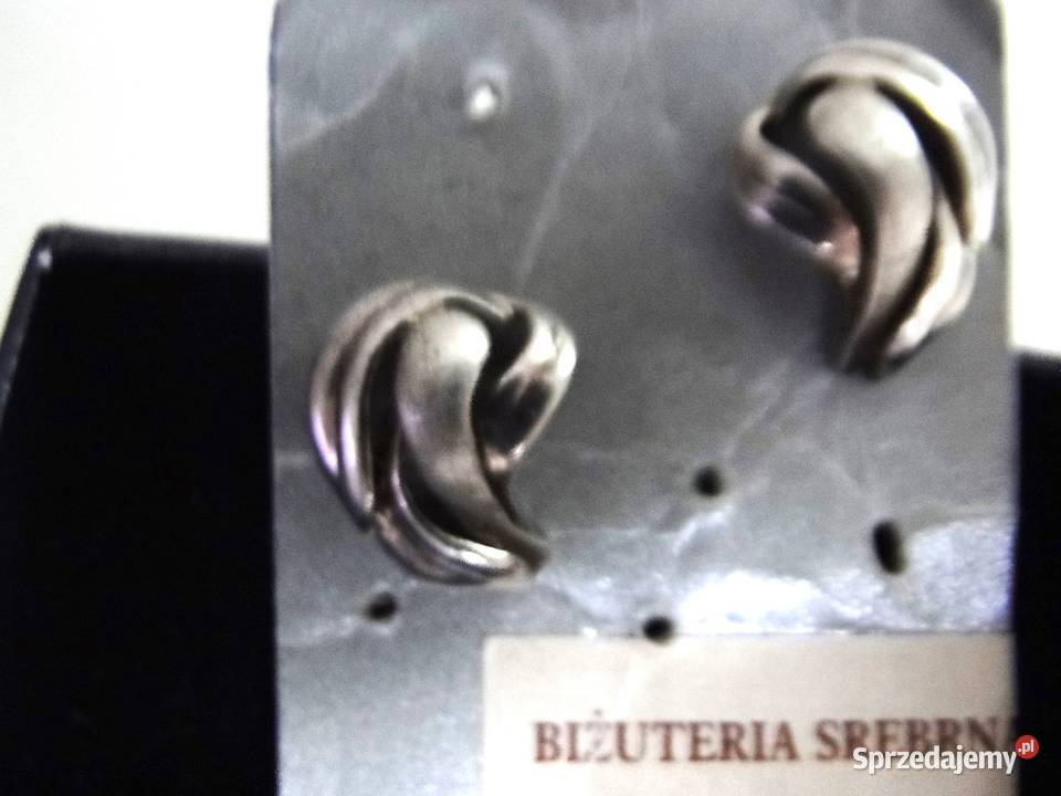 Stare artystyczne kolczyki srebro 925 Warszawa