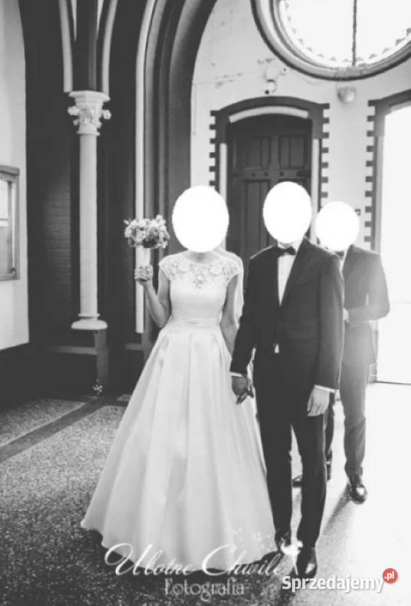 Piękna suknia ślubna Gala Olivia kieszenie Toruń