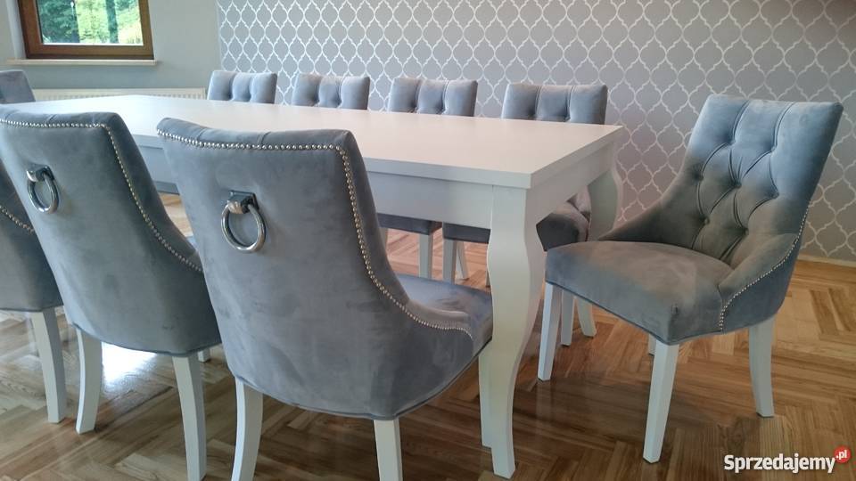 Chesterfield krzesło z kołatką pinezkami Kołobrzeg