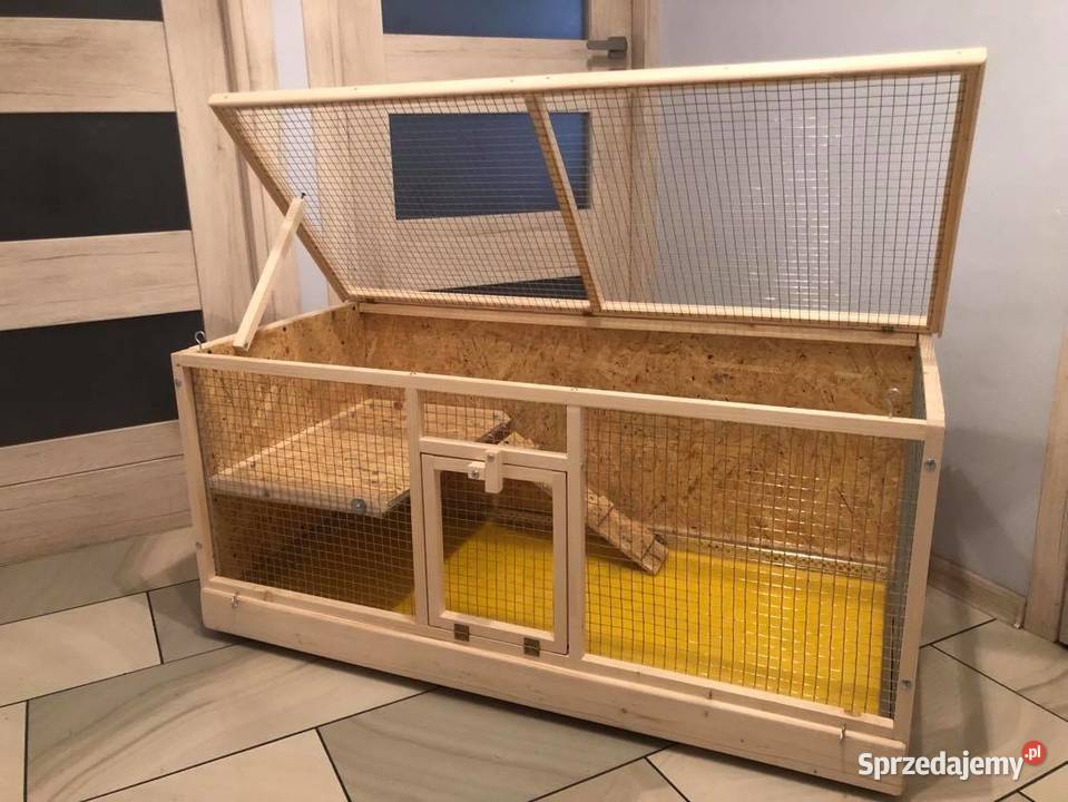 Klatka drewniana zagroda królika świnki morskiej