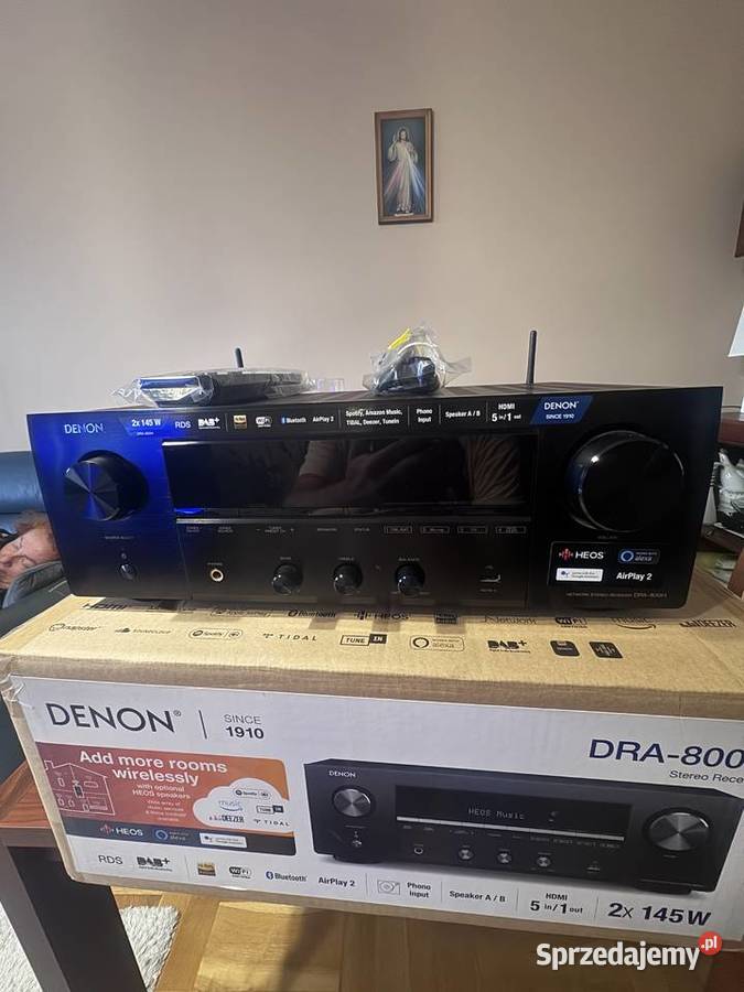 Amplituner stereo Denon DRA800H Czarny heos Przemyśl sprzedam