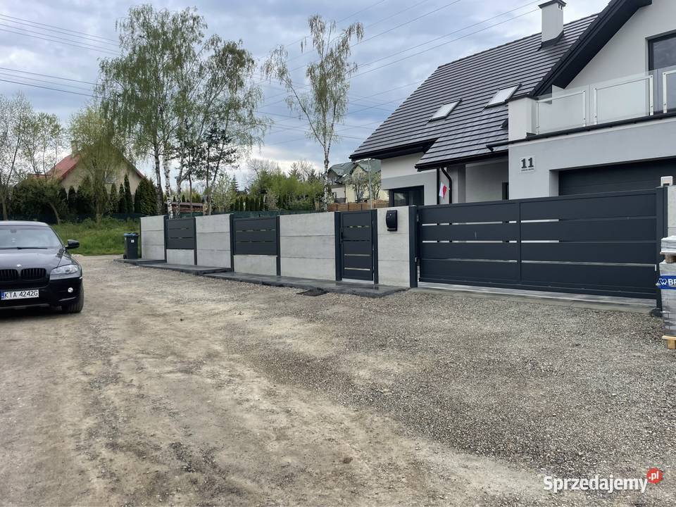 Ogrodzenia płyta architektoniczna małopolskie Pogórska Wola