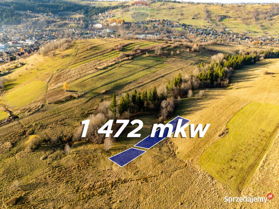 Działka rolna 14ar w Zakopanem Bachledzki Wierch małopolskie Zakopane sprzedam