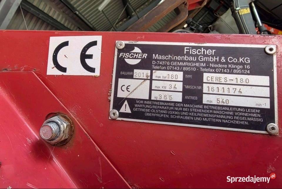Kosiarka bijakowa Mulcher Fisher 180m małopolskie Lipnik