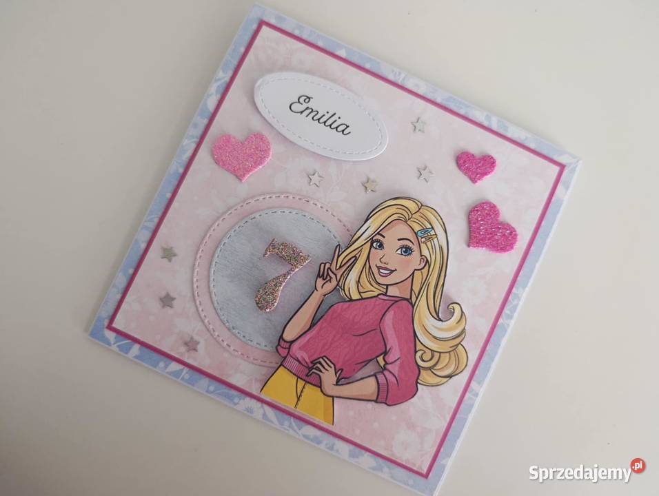 Personalizowana kartka na urodziny Barbie