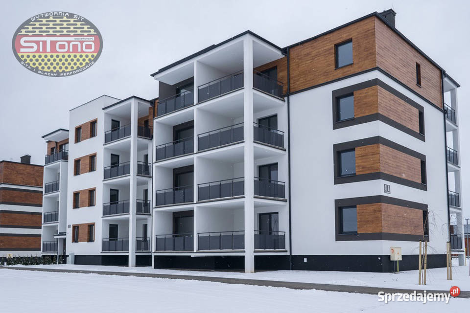 Blachy perforowane na balkony elewacje