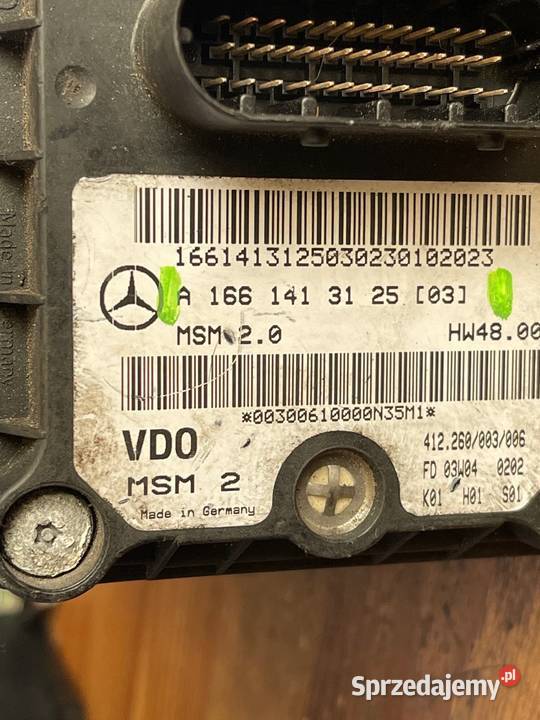 Przepustnica MERCEDES A klasa A1661413125 Margonin