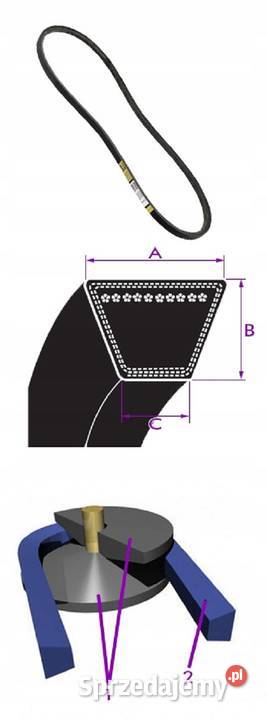 Mocny Pasek Klinowy Do Kosiarki NAC LS50 Bielsko-Biała