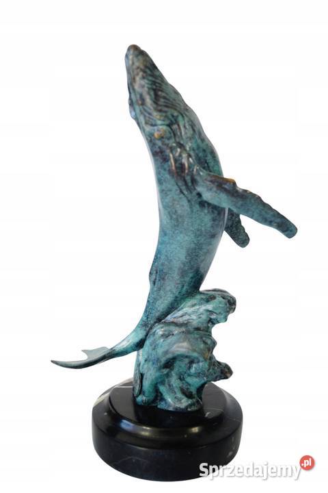 Figura z brązu rzeźba DELFIN brąz patyna Gizałki sprzedam